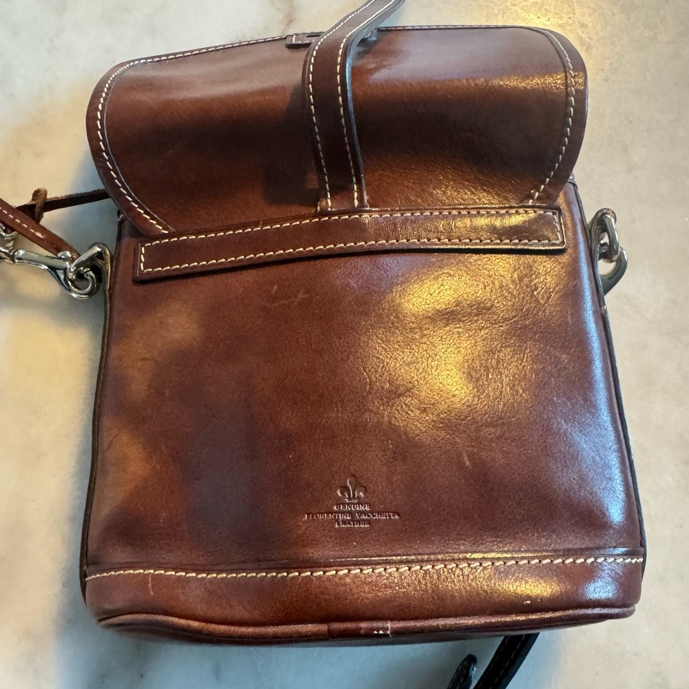 Dooney & Bourke Rich Brown Leather Crossbody Bag - Picture 12 of 14
